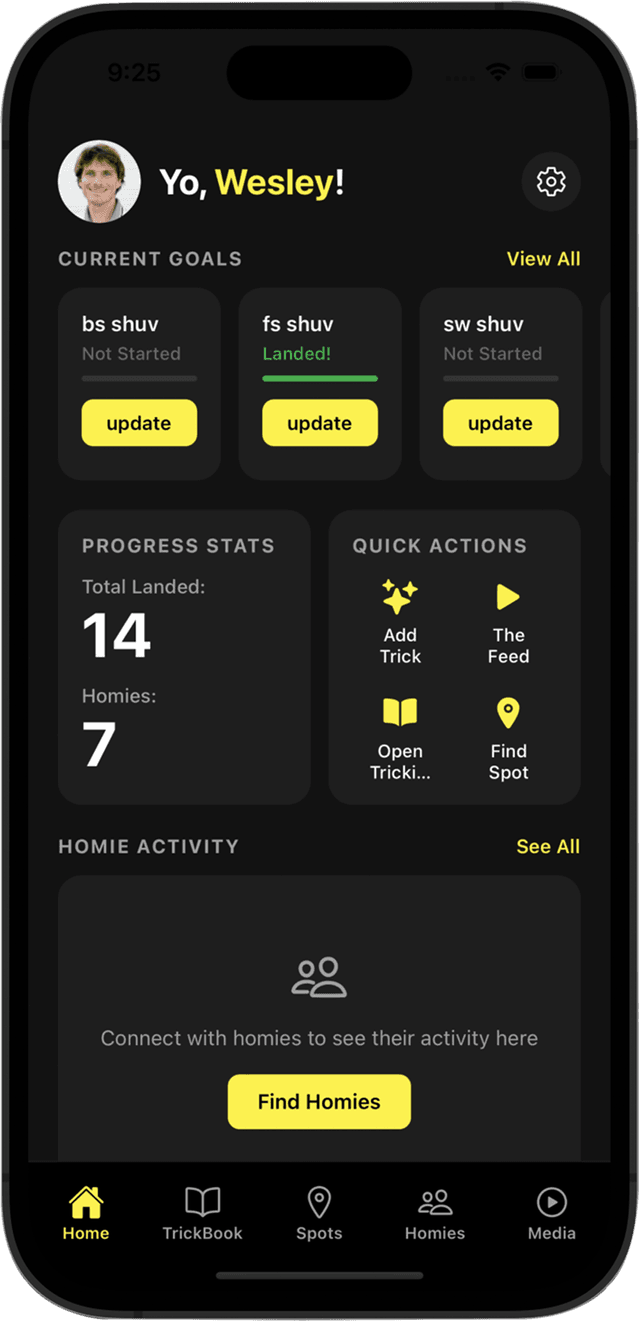 TrickBook App Screenshot